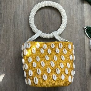 Aranaz seashell beaded handbag